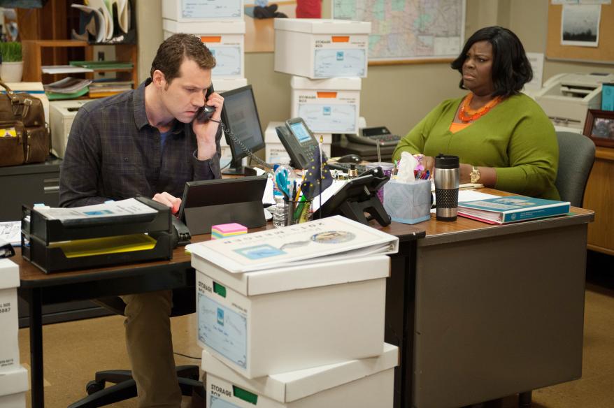 Billy Eichner and Retta in "Parks and Recreation."