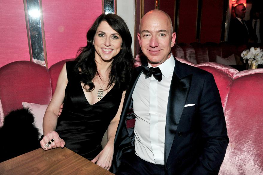 Jeff Bezos and Mackenzie Scott