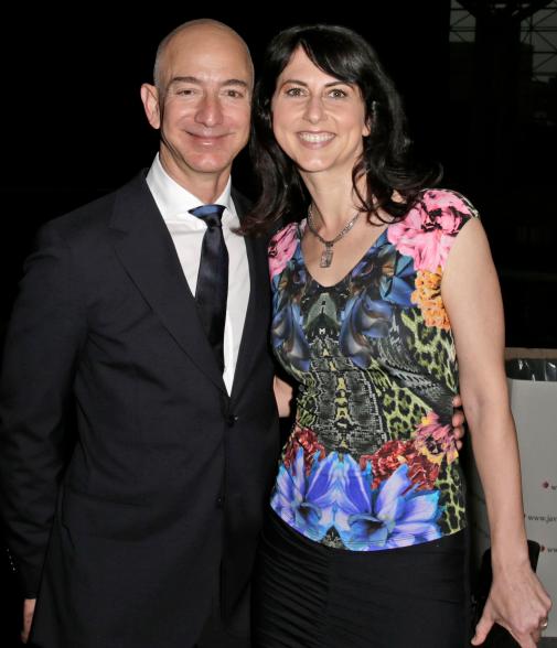 Jeff Bezos and Mackenzie Scott