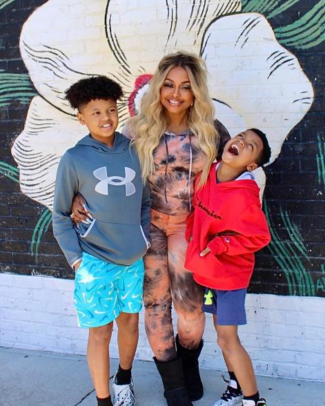 Phaedra Parks with sons Ayden and Dylan.