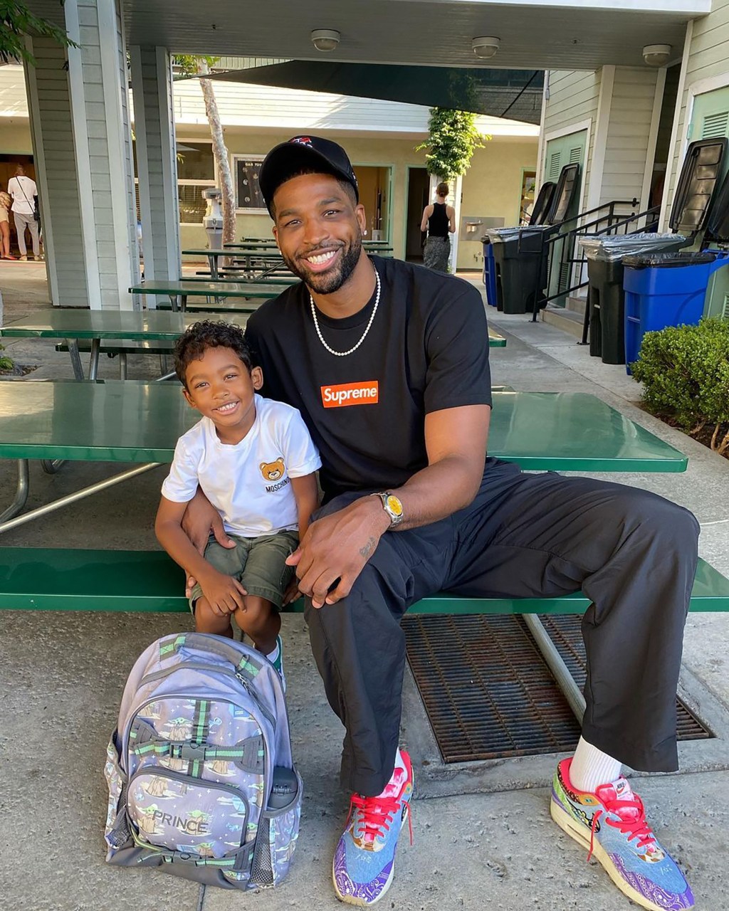 Tristan Thompson and son Prince