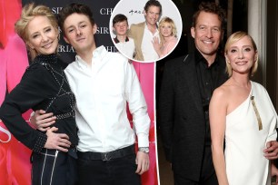 Anne Heche with her oldest son, Homer Laffoon, and Anne Heche with her ex-boyfriend, James Tupper
