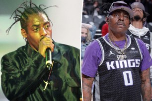 A split image of Coolio