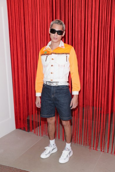 Evan Mock attends the Bergdorf Good Night Event during NYFW 2022.