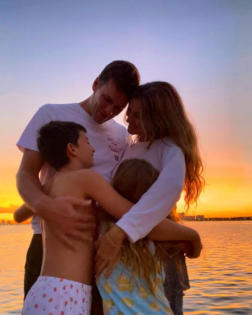 Gisele Bündchen, Tom Brady, Benjamin and Vivian