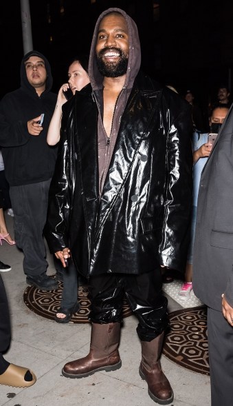 Kanye West attends the Vogue World show during NYFW 2022.