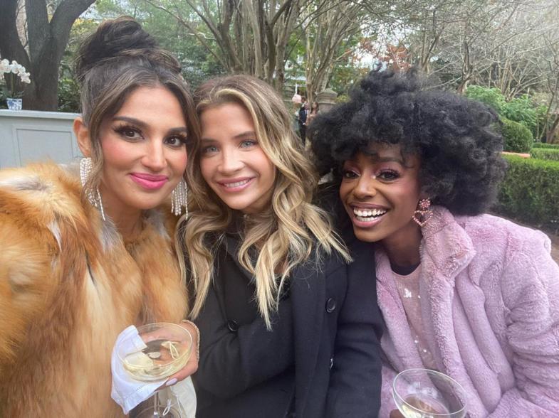 A selfie of Leva Bonaparte, Naomie Olindo, and Venita Aspen