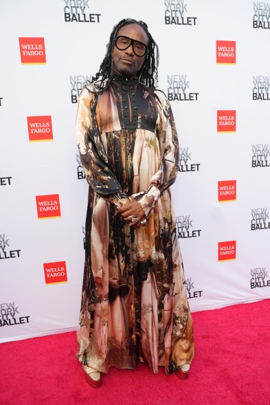 Billy Porter wears Giles Deacon at the New York City Ballet Fall Fashion Gala 2022.