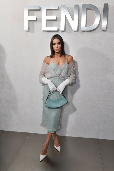 Olivia Culpo attends the Fendi 25th Anniversary of the Baguette event during NYFW 2022.