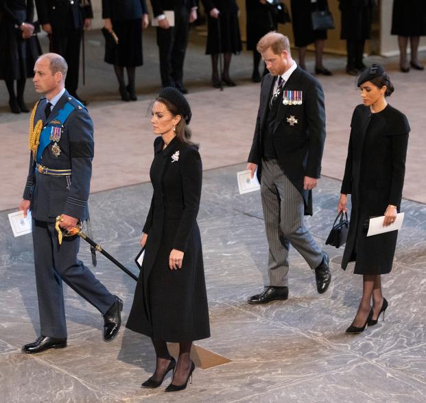 Prince William, Kate Middleton, Meghan Markle and Prince Harry.