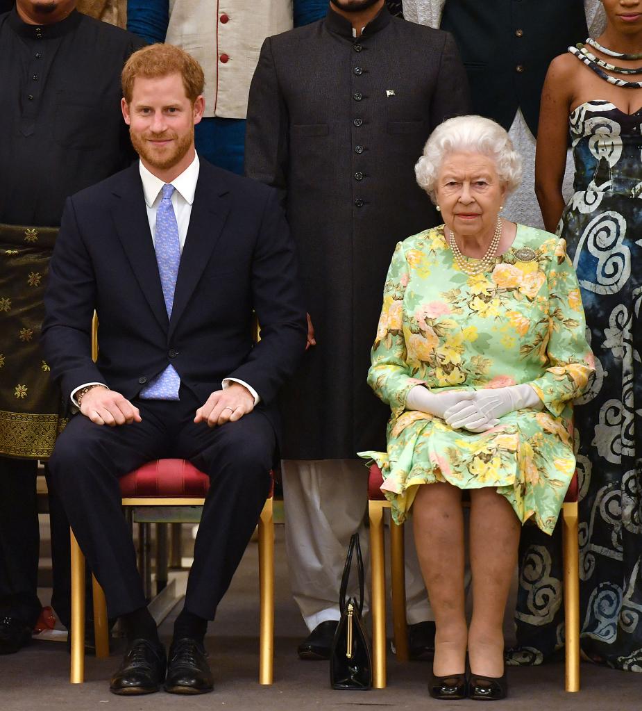 prince harry and queen elizabeth