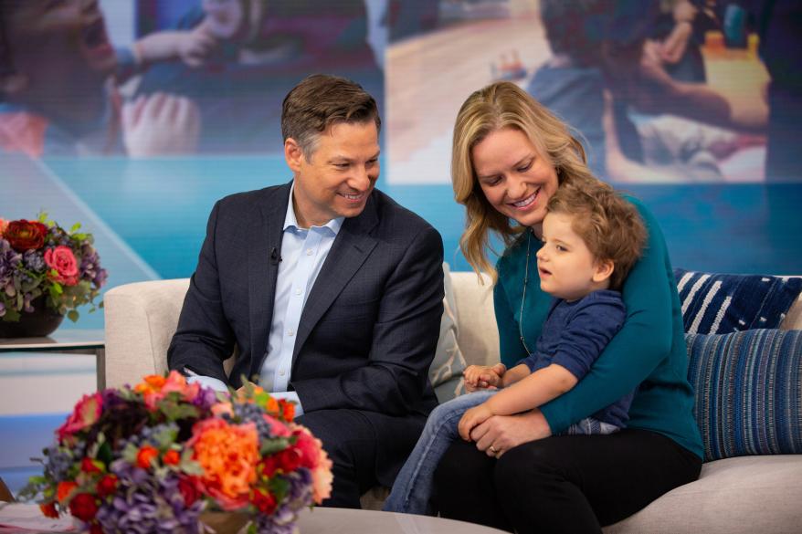 Richard Engel and Mary Engel with son Henry