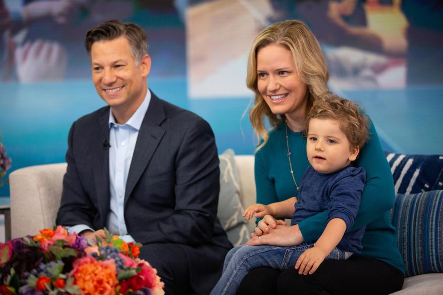 Richard Engel and Mary Engel with son Henry