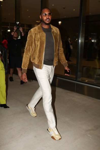 Carmelo Anthony attends the Tom Ford show during NYFW 2022.