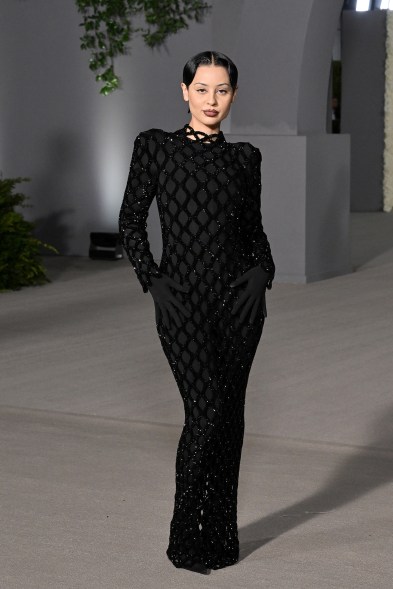 Alexa Demie wears Balenciaga at the Academy Museum Gala 2022.