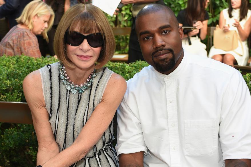 Anna Wintour and Kanye West