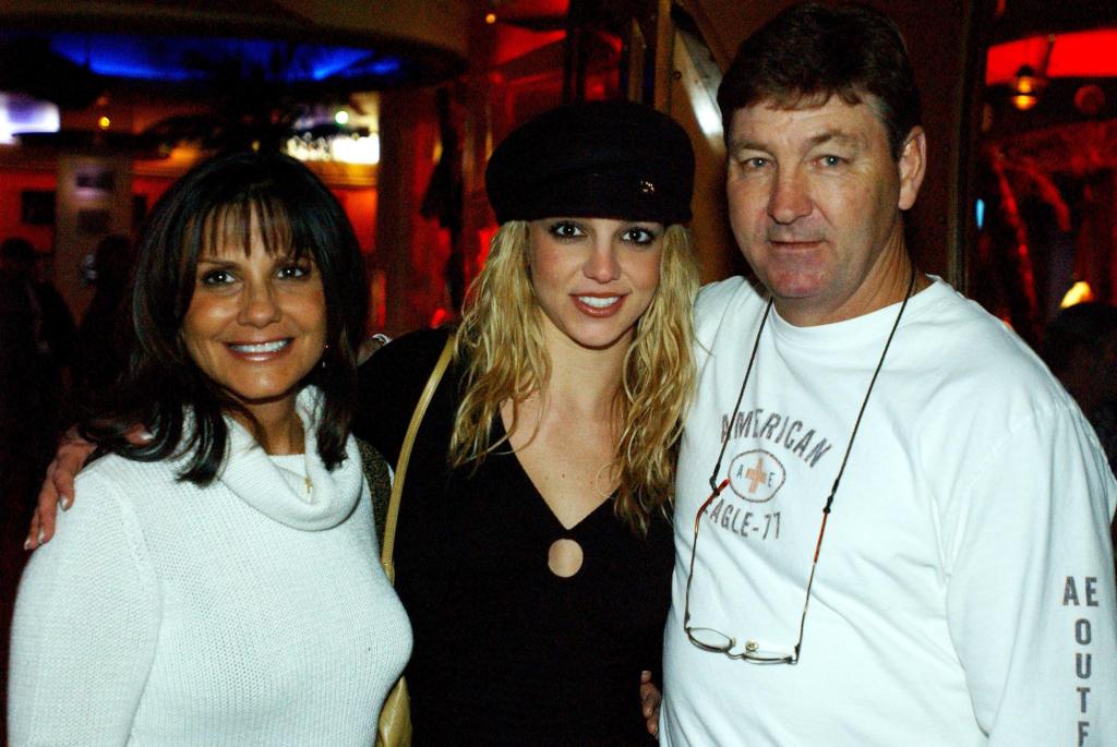 Britney Spears with her parents, Jaime and Lynne.