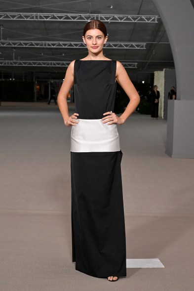 Diana Silvers wears Prada at the Academy Museum Gala 2022.