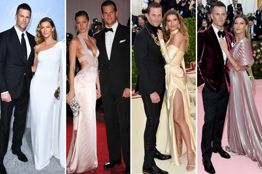 Gisele Bundchen and Tom Brady at various red carpet events