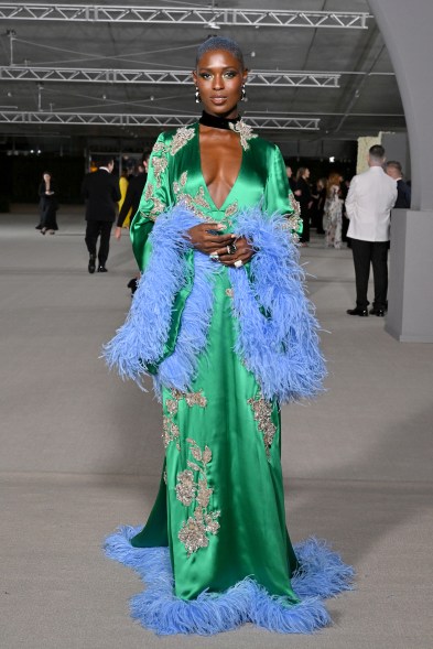 Jodie Turner-Smith wears Gucci at the Academy Museum Gala 2022.