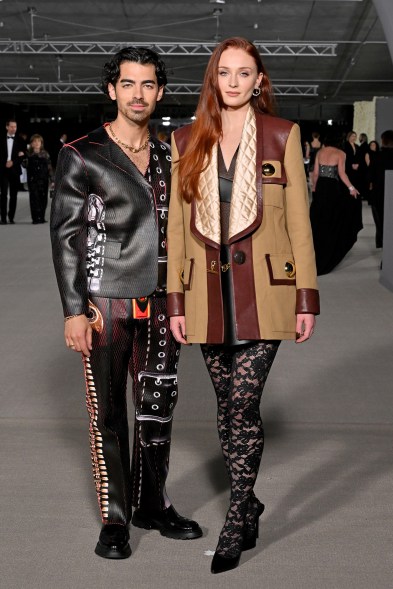 Joe Jonas and Sophie Turner wear Louis Vuitton at the Academy Museum Gala 2022.