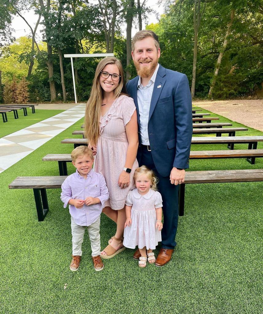 Austin Forsyth, Joy-Anna Duggar, daughter Evelyn and son Gideon