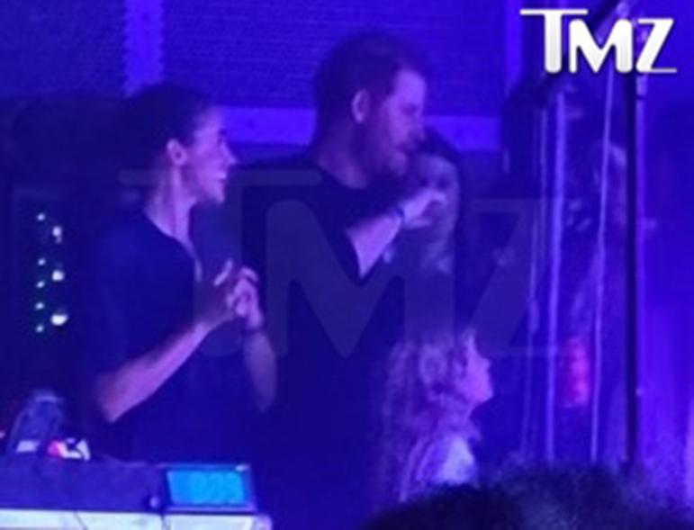 Meghan Markle and Prince Harry at the Jack Johnson Concert.