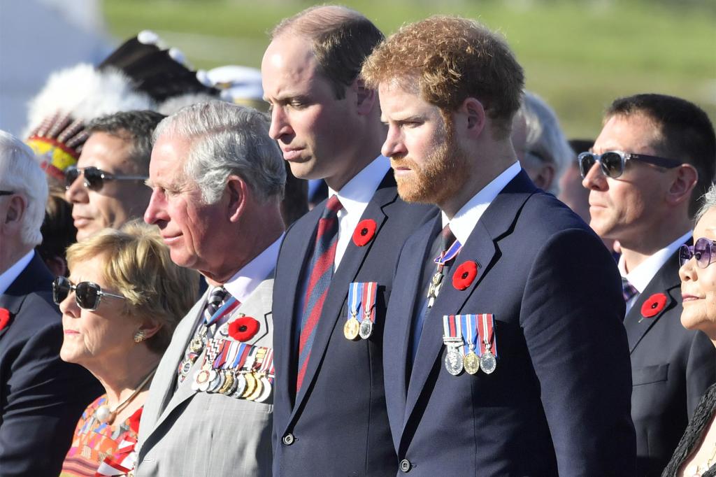 King Charles, Prince William and Prince Harry