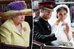 Queen Elizabeth II, Prince Harry, Meghan Markle