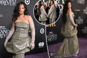 rihanna at movie premiere