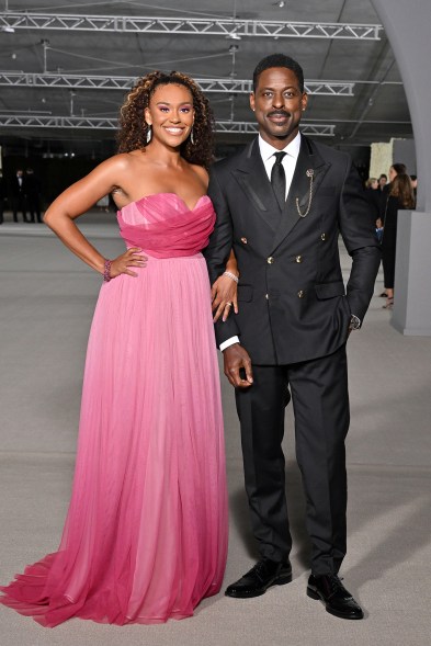 Ryan Michelle Bathe and Sterling K. Brown attend the Academy Museum Gala 2022.