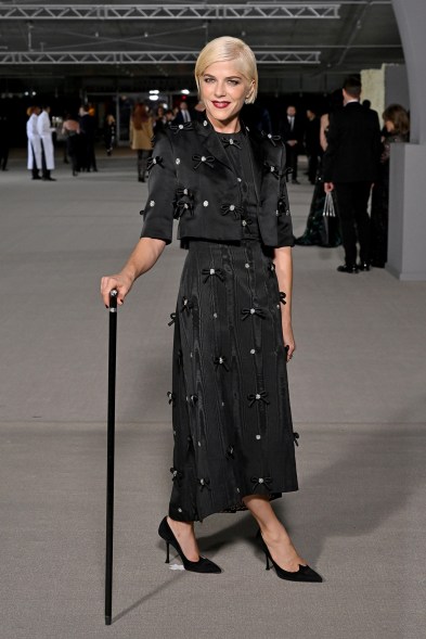 Selma Blair wears Thom Browne at the Academy Museum Gala 2022.