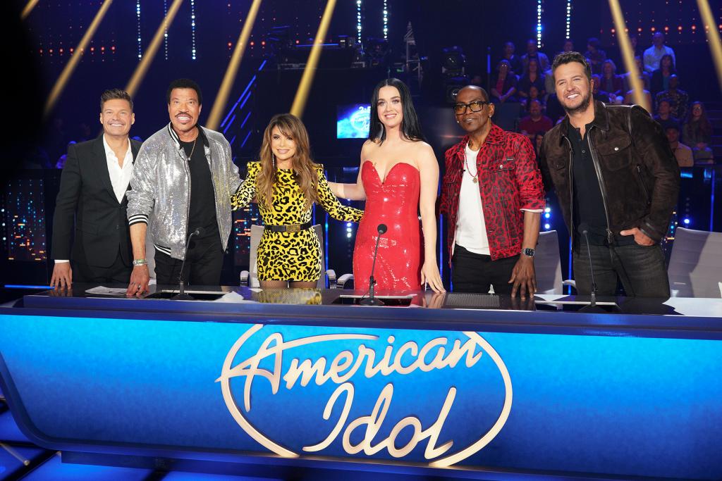 "American Idol" judges Katy Perry, Luke Bryan and Lionel Ritchie with guests