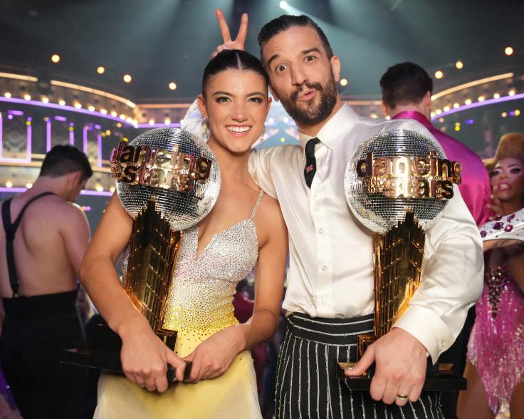 A photo of Charli D’Amelio and Mark Ballas on “Dancing With the Stars”