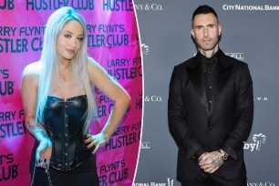 Adam Levine and Alyson Rose