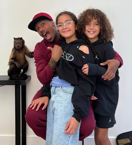 Nick Cannon and twins Moroccan and Monroe