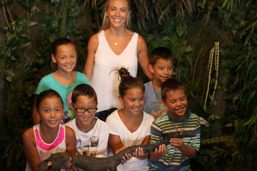 Kate Gosselin with her young kids.