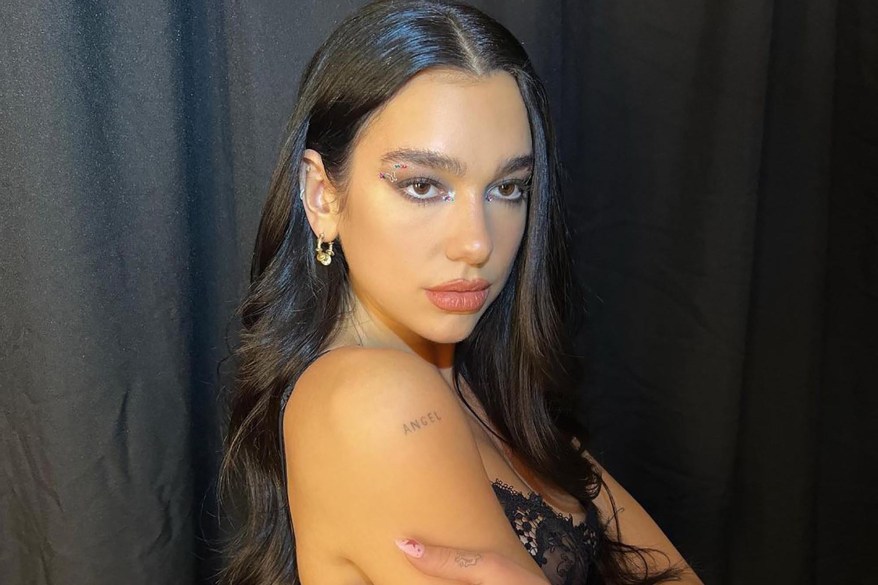 Dua Lipa poses in her bra and more star snaps