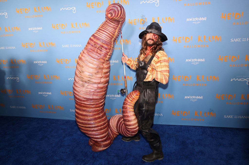 Heidi Klum and Tom Kaulitz at Heidi Halloween 2022. 
