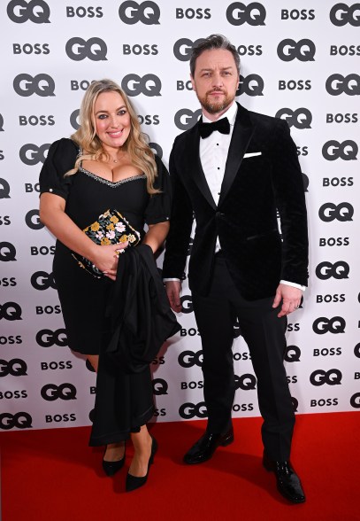 Joy McAvoy and James McAvoy attend the GQ Men of the Year Awards 2022.