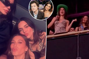 Kendall Jenner at Harry Styles' show.