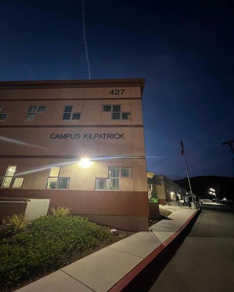 The exterior of a Los Angeles juvenile detention facility.