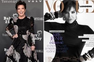 Kris Jenner on the cover of Vogue