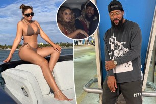 Larsa Pippen split with Marcus Jordan with an inset of them together.