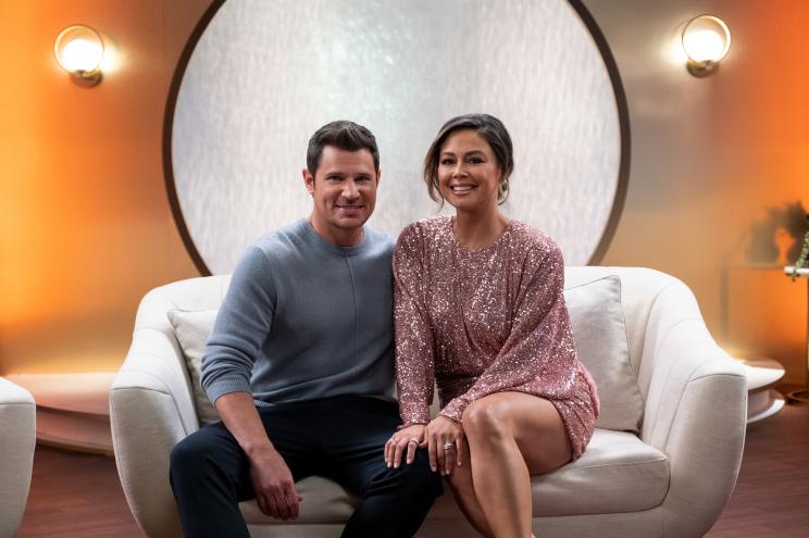 Nick Lachey hosts Netflix's hit show "Love Is Blind" with wife Vanessa Lachey.