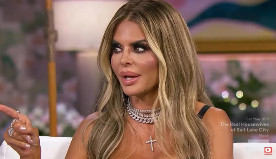 Lisa Rinna talking on the "Real Housewives of Beverly Hills" reunion.