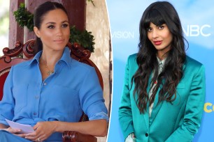 Meghan Markle split with Jameela Jamil.