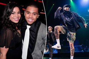 A photo of Chris Brown and Jordin Sparks