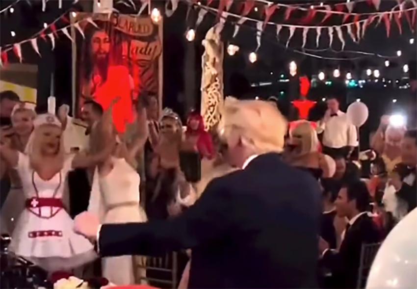 donald trump mar-a-lago halloween party 2022