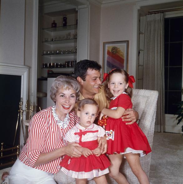 Jamie Lee Curtis and her parents Tony Curtis and Janet Leigh.